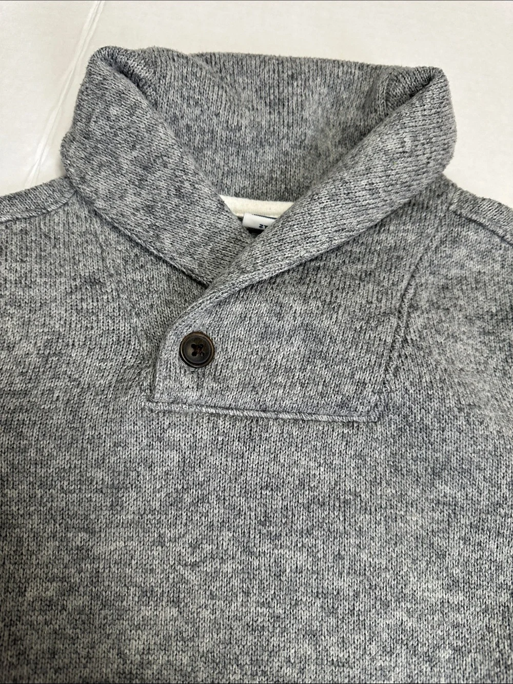 Janie and Jack Shawl Collar Sweater Gray Pullover Long Sleeve Size 2T Unisex - Picture 5 of 9